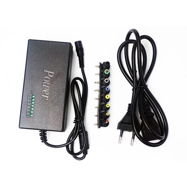 Hottest ZH-96W02 Ordinateur Portable et Bloc-Notes Universel Ajustable Charger, Bloc d'Alimentation Noir, Doté d'Un design compact et Léger. Comprend Plusieurs Embouts Interchangeables pour la Compatibilité avec Divers Appareils, un Cordon d'Alimentation et une Prise. Offre une protection contre les Surintensités, la Surchauffe, la Surtension et les Courts-Circuits. Convient à la Maison, aux Voyages et aux Affaires.
