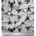 thumbnail image 1 of Soimoi Tissu Poly Georgette Formes Géométriques et Imprimés de Tissu Scorpion au Mètre 42 Pouces de Large, 1 of 1
