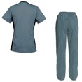 thumbnail image 2 of Women's Scrubs Set Scrub Top and Pants Scrubs Set, 2 of 3