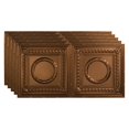thumbnail image 1 of Fasade Rosette Vinyl 2ft x 4ft Glue Up Ceiling Panel Oil Rubbed Bronze 5 Pack, 1 of 5