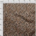 thumbnail image 3 of oneOone Cotton Poplin Brown Fabric Abstract Craft Projects Decor Fabric Printed By The Yard 56 Inch Wide, 3 of 4