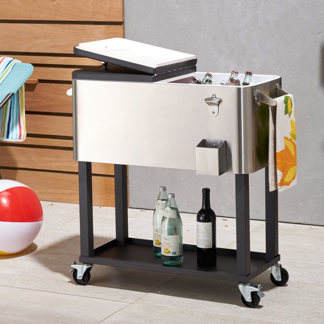 Trinity Glacière en Acier Inoxydable 75 L (80 qt) avec Couvercle