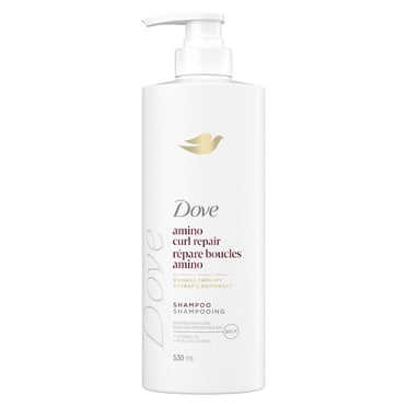 Dove Shampooing Répare Boucles Amino Soin des Protéines Bio + Huile de Jojoba, 530 ml
