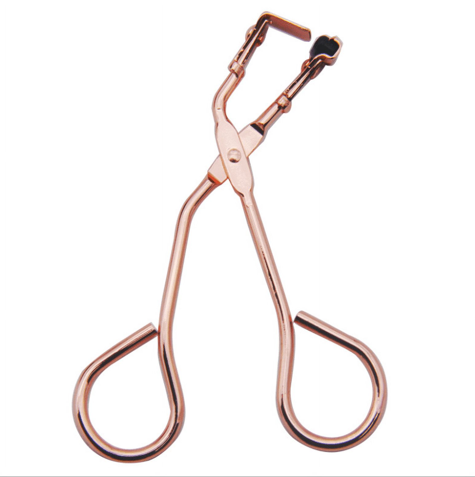 3 Pcs Eyelash Curler With Refill Pads No Pinching Mini Lash Curler Fits All Eyelash Shapes, Gold