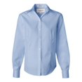 thumbnail image 1 of Van Heusen Womens Non-Iron Pinpoint Oxford Shirt, L, Blue Mist, 1 of 3