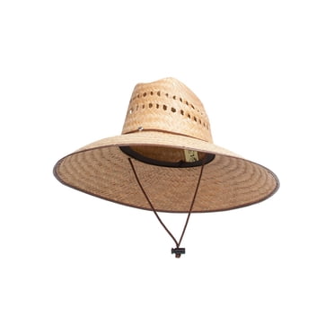 TopHeadwear Chapeau de Soleil en Paille Ultra 5 Pouces Grand Bord avec Trous de Panneau Bordure Marron - Naturel