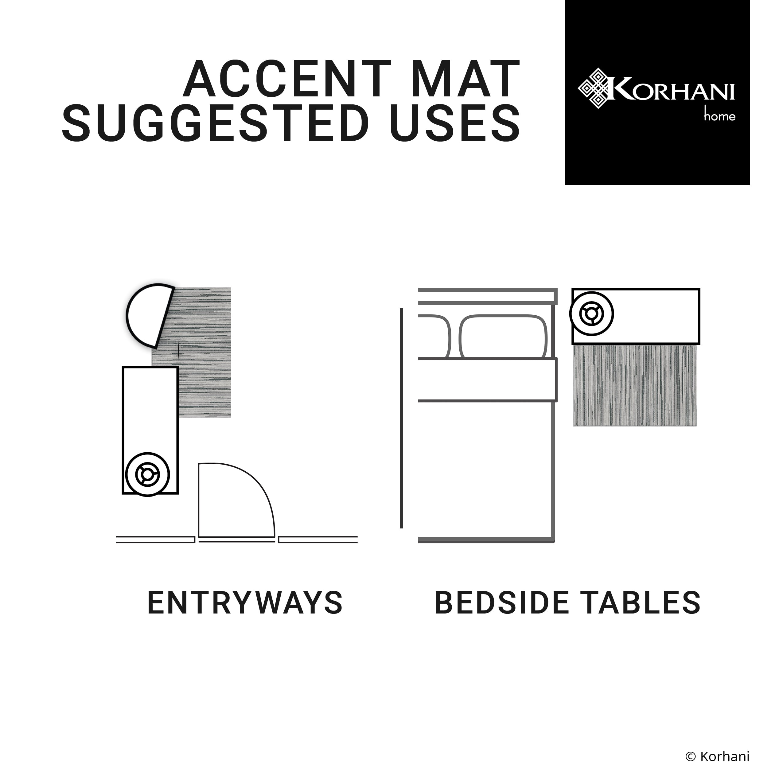Tapis Mainstays Moderne Abstrait À Poils Ras, Blanc Et Argent, 30 in × 45 in, Salle De Bain, Chambre, Couloir, Cuisine.