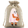 thumbnail image 4 of WHEANG 6 Pcs Sacs de Bonbons d'Halloween Sacs de Bonbons Rustiques en Jute Sacs de Bonbons en Jute Réutilisables Parfaits pour la Collecte de Bonbons d'Halloween Sacs de Bonbons d'Halloween pour Enfants, 4 of 8