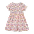 thumbnail image 4 of Robe Fille Petite Fille Manches Courtes Imprimés Princesse Danse Fête Robe Fille Taille 6-7T, 4 of 6