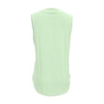 thumbnail image 4 of Timegard Womens Tank Tops Eyelet V Neck Ruched Tunic Tops Summer Beach Dressy Casual Solid Color Tee, 4 of 7
