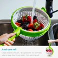 thumbnail image 4 of Easy-To-Use, Collapsible Salad Spinner & Straining Colander for Salad, Fruit, Vegetable, 4 of 7