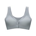 thumbnail image 1 of Yuyuzo Bras for Women Button Front Closure Wireless Breathable Bralettes Loose Comfy Solid Color Underwear, 1 of 4
