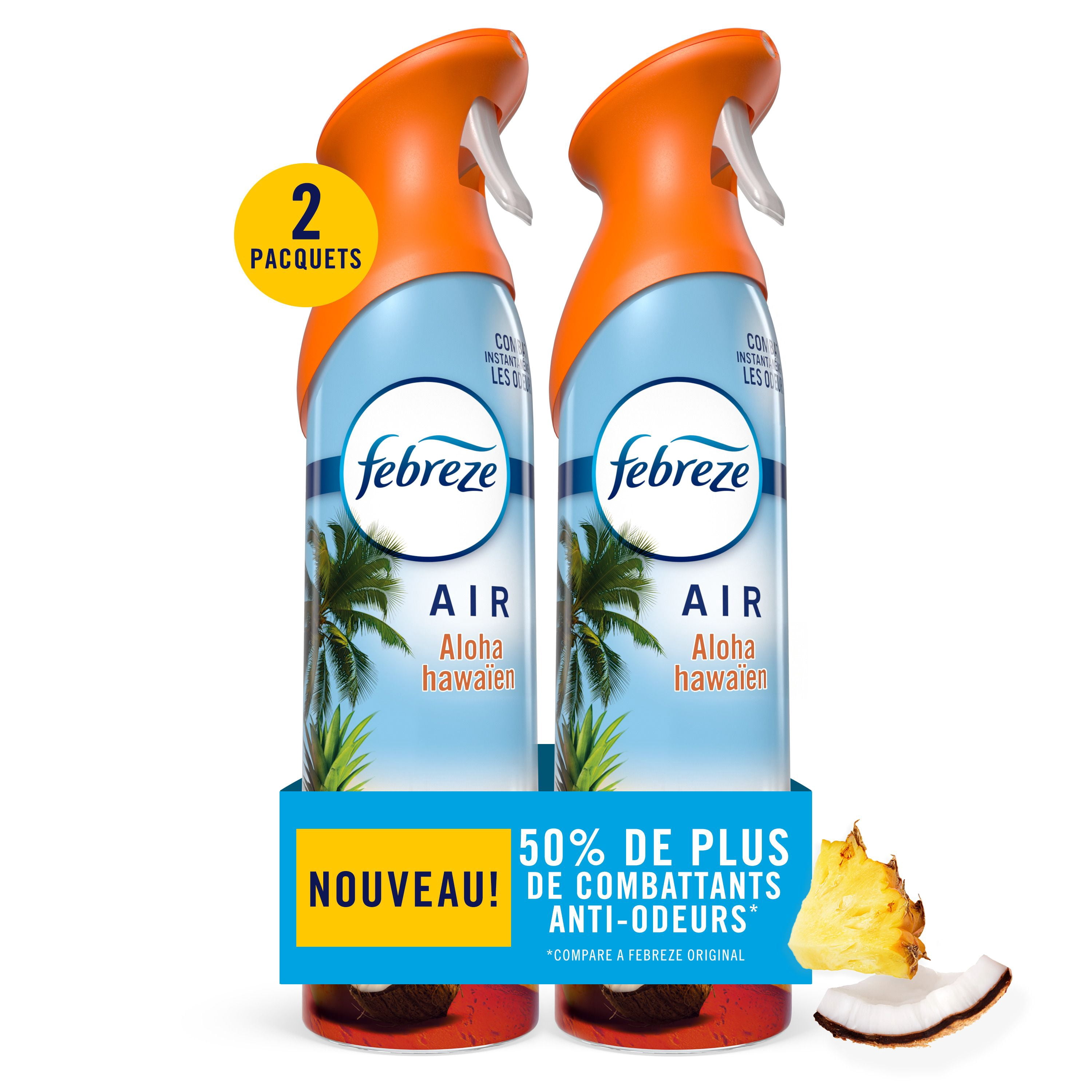 Febreze Air Mist, Air Freshener Spray, Odour Fighting Room Spray, Hawaiian Aloha, 230g, 2pk
