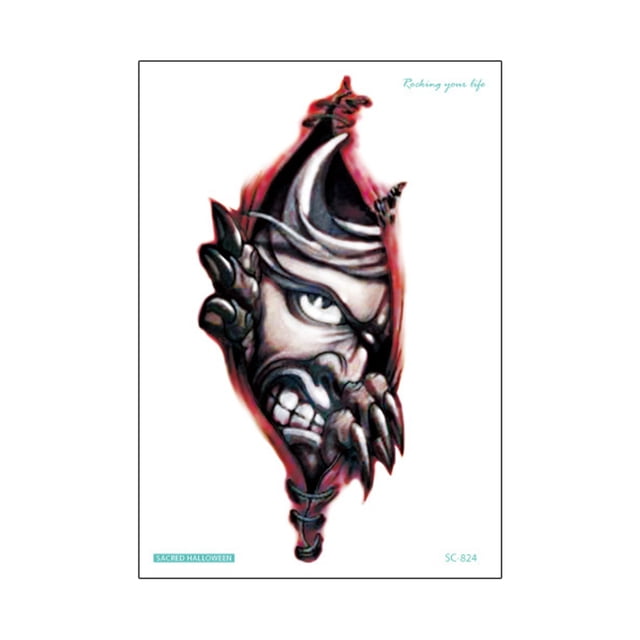 CAROOTU Halloween Stickers Waterproof Simulation Scratches Scars Bite Marks Simulation Fake Wound Tattoo
