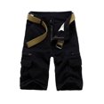 thumbnail image 1 of Birdeem Men Casual Solid Fashion Zipper Button Pockets Cropped Cargo Shorts, 1 of 9