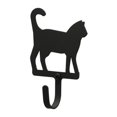thumbnail image 1 of Village Wrought Iron WH-6-S Crochet Mural pour Chat Petit - Noir, 1 of 2