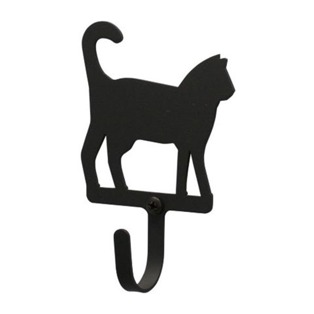Village Wrought Iron WH-6-S Crochet Mural pour Chat Petit - Noir