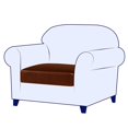 thumbnail image 2 of Housse de Coussin en Cuir Imperméable PU Manteau de Siège Canapé de Patio Causeuse Sofa Housse Extensible pour Siège de Banquette 1 Siège, 2 of 8