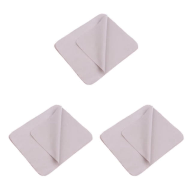 Decodeary 10 Pieces Microfiber Eyeglasses Camera Lens Cell Phones Cleaning Cloth skin color 3Set