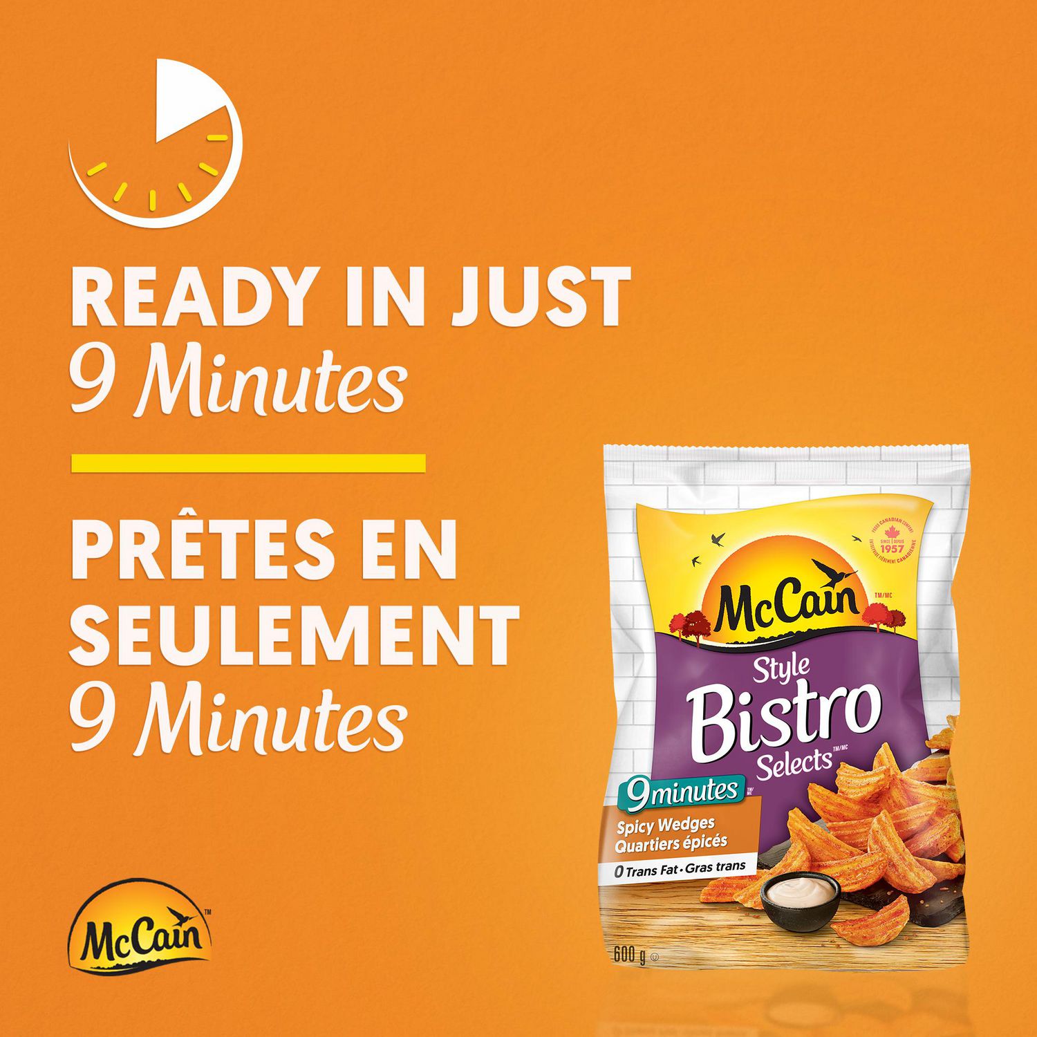 McCain Bistro Selects™ 9 Minute Spicy Wedges