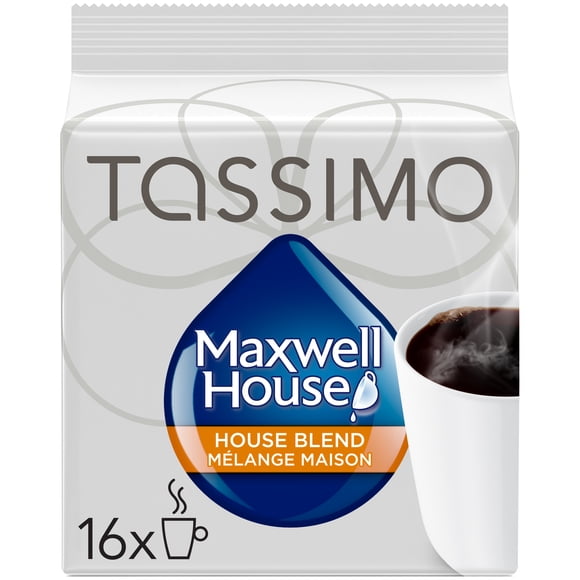 Tassimo Maxwell House House Blend Coffee Single Serve T-Discs, Medium