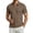 Coffee, variant on DGMIOCS Mens Short Sleeve Polo Cotton Classic Collar Vacation Black XXL