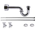 thumbnail image 3 of Westbrass D1538L-26 Round Handle Corrugated Pedestal Kit - Polished Chrome, 3 of 4
