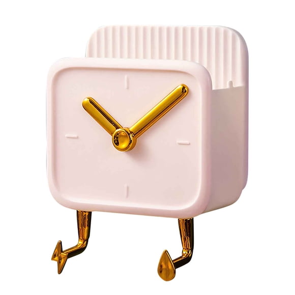 Wall Mounted Clock Rack, Kitchen Storage Shelf, Metal Construction, Easy Installation, Modern Minimalist Design, for Bedroom Living Room, Timekeeping Decor, Wall Hanging Organizer, Hzhnb