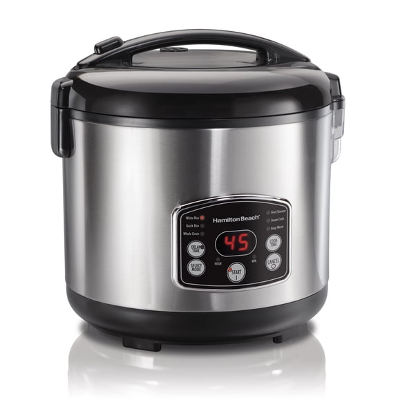 Cuiseur à riz et étuveur numérique en 1 Simplicity de Hamilton Beach de 14 tasses 37549MNC