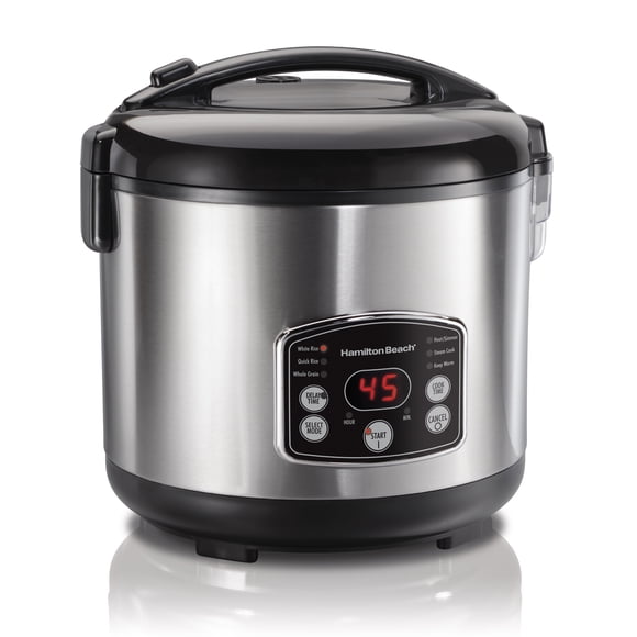 Cuiseur à riz et étuveur numérique en 1 Simplicity de Hamilton Beach de 14 tasses 37549MNC