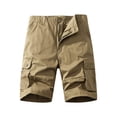 thumbnail image 1 of Styesk Mens Shorts Men's Pockets Cargo Pants Casual Button Classic Summer Short With Multi Pockets, 1 of 5