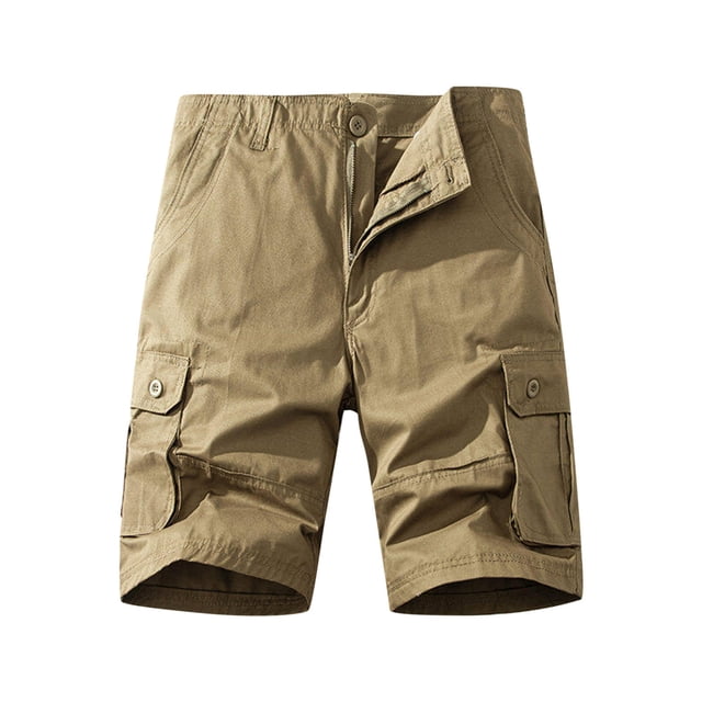 Styesk Mens Shorts Men's Pockets Cargo Pants Casual Button Classic Summer Short With Multi Pockets