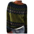 thumbnail image 1 of 2025 Chandails pour Femmes Hiver Automne Teints en Pièce Décontractés Amples à Manches Longues à Boutons Chandails Molletonnés Hauts en Tricot, 1 of 9