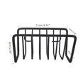 thumbnail image 3 of Oleegame 2PC Spoon And Lid Rest Kitchen Sink Storage Organizer Caddy Small Holder For Sponges Soaps Scrubbers Quick Drying Open Wire Basket With Strong Suction Cups Ronde Collection Black, 3 of 5