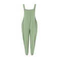 thumbnail image 5 of B91xZ Womens Overalls Workout Ribbed Sleeveless Sport Jumpsuits,Mint Green M, 5 of 5