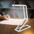 thumbnail image 4 of Lampe de Bureau Led Lampe de Bureau Abs Plastique Blanc Led Lampe de Bureau Pliable Portable Usb Rechargeable Lampe de Table 2 Modes Dimmable pour Chambre à Coucher, 4 of 8