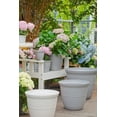 thumbnail image 3 of Mainstays Basic Bell Planter 12 inch Grey, Classic Design with Attached Tray Durable Weather Resistant Matte Finish, 3 of 4