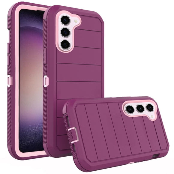 Asuwish Phone Case for Samsung Galaxy S23 Plus S23+ 5G Hybrid Rugged Shockproof Hard Protective Drop Proof Full Body Heavy Duty Mobile Cell Cover S23plus 23S + S 23 23+ SM-S916U 6.6 Women Men Purple