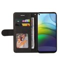 thumbnail image 2 of Case for Motorola Moto G9 Power Leather Wallet Book Flip Folio Stand View Cover - Black, 2 of 5