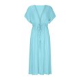 thumbnail image 3 of Cache-maillots de Bain pour Femmes Mode Décontractée Printemps et Été Ajouré Plage Style Long Cache-Maillots Cache-Maillots pour Femmes en Liquidation, 3 of 5