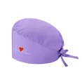thumbnail image 1 of Women‘s Sweat Absorbent And Fluffy Funny Printed Work Hat With Buttons And Back Tie Adjustable Work Hat And Headscarf, 1 of 2