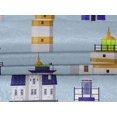 thumbnail image 5 of oneOone Velvet Gamboge Yellow Fabric Sea Lighthouse Craft Projects Decor Fabric Printed By The Yard 58 Inch Wide, 5 of 5