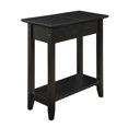 thumbnail image 1 of Convenience Concepts American Heritage Table d'Appoint à Dessus Rabattable, Fini Bois Noir, 1 of 5