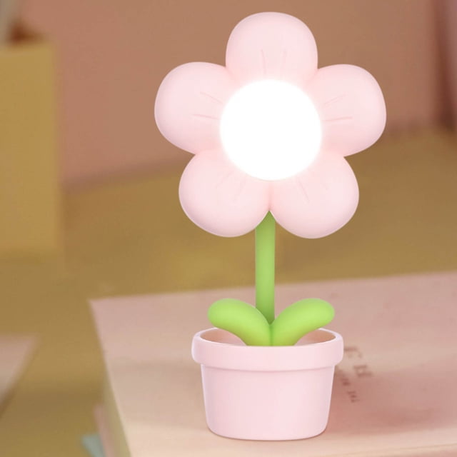 Yhmxh Home Essentials Home Appliances Small Table Lamp Desktop Mini Flower Decoration Small Night Lamp Children's Luminous Toy Decoration Night Lamp Night Light