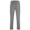 thumbnail image 4 of Avamo Men Pants Solid Color Trousers Drawstring Bottoms Plain Long Pant Outdoor Gray M, 4 of 7