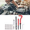 thumbnail image 3 of Rethreading Kit Thread Repair Kit Thread Repair Tool Thread Insert Kit 20 Pcs Thread Repair Kit M9x1.5 Stainless Steel Rethreading Tap Set For Female Thread Repairing, 3 of 8