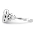 thumbnail image 3 of 925 Sterling Silver Rhodium-plated 10mm Locket Ring, 3 of 4