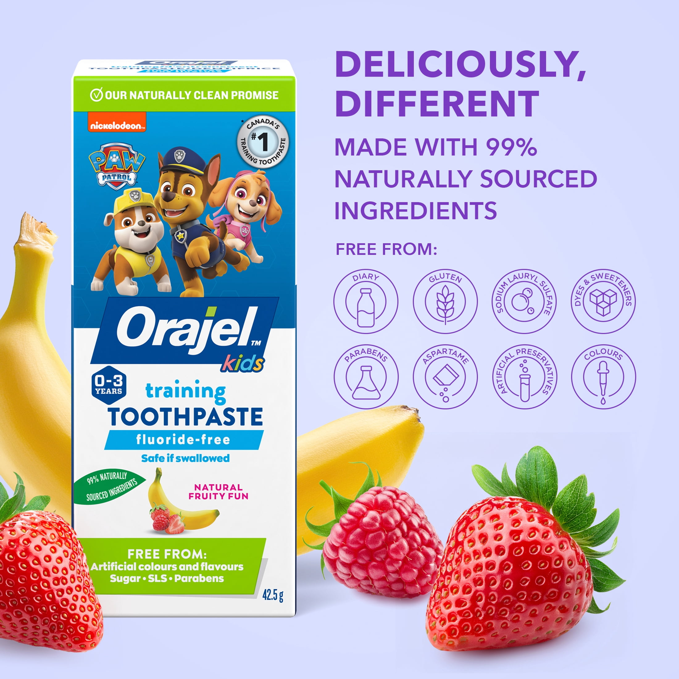 Dentifrice d’entraînement sans fluorure PAW Patrol Orajel Enfants