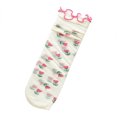 thumbnail image 1 of IROINID On Sale Ankle Socks for Women Fun Socks Socks Cotton Breathable Glass Silk Socks Transparent Ruffle Print Socks, 1 of 3