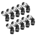 thumbnail image 4 of LHCER 10 Pcs Connecteurs Pneumatiques en Forme de L Filetage Externe Angle Droit Raccords Rapides Accessoires de Compresseur d'Air, Raccords de Tube, Raccords d'Air, 4 of 8